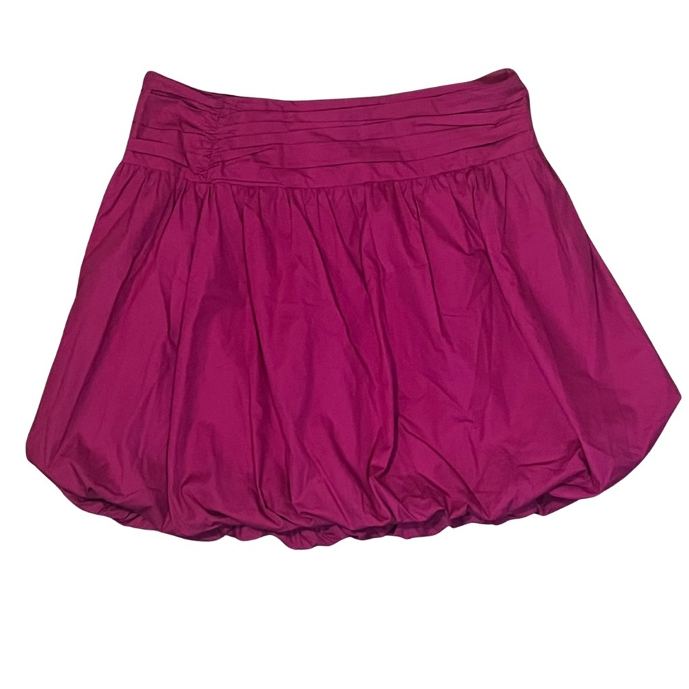 Anthropologie Fuchsia Mini Bubble Skirt